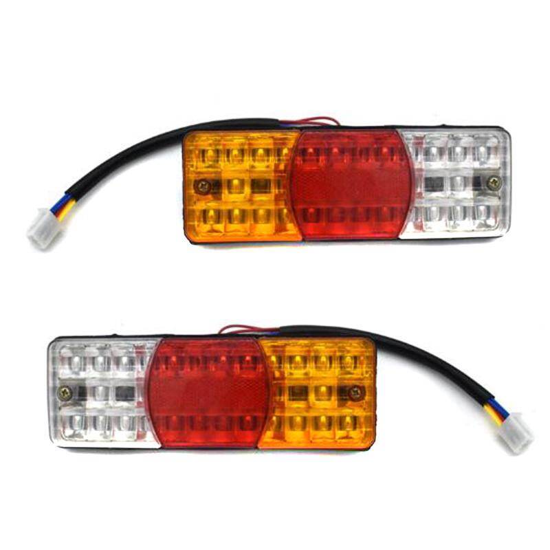 WORE 3Colors LED Waterproof Tail Light Reverse Brake Stop Motorcycle Turn Signal 12V
