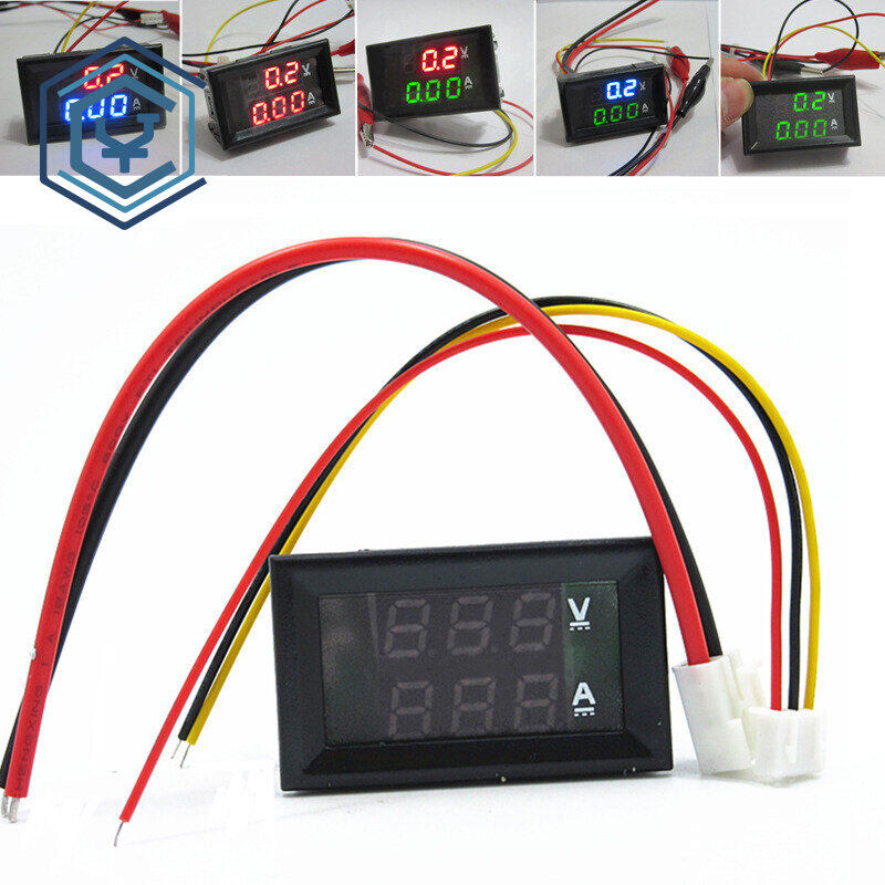 LED DC 0-100V 10A 50A 100A Dual Display DC Ammeter Voltmeter Digital Ammeter Voltmeter