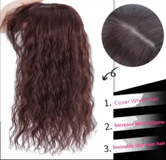 Simulation Hair Wig Piece Top Hair Replacement Block Coin Curly
