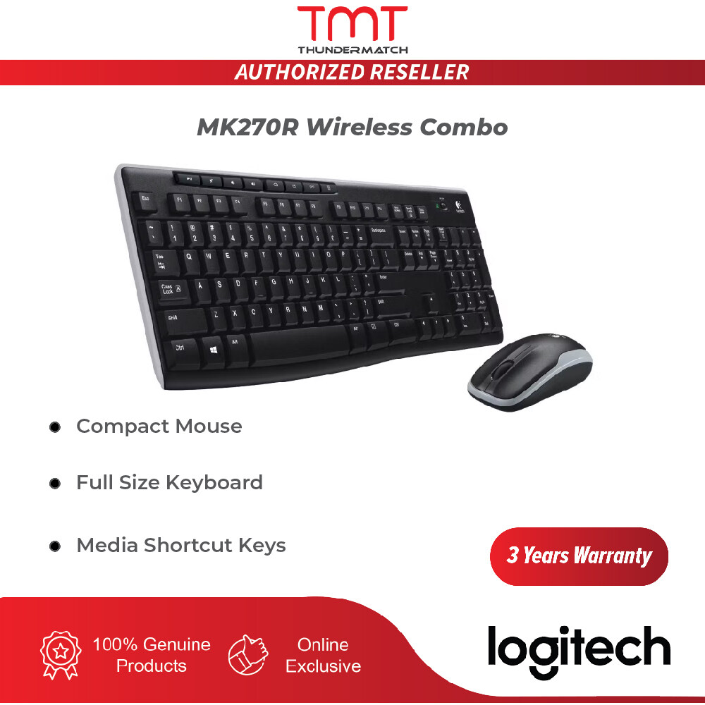 Logitech MK270R Wireless Combo Desktop | Lazada