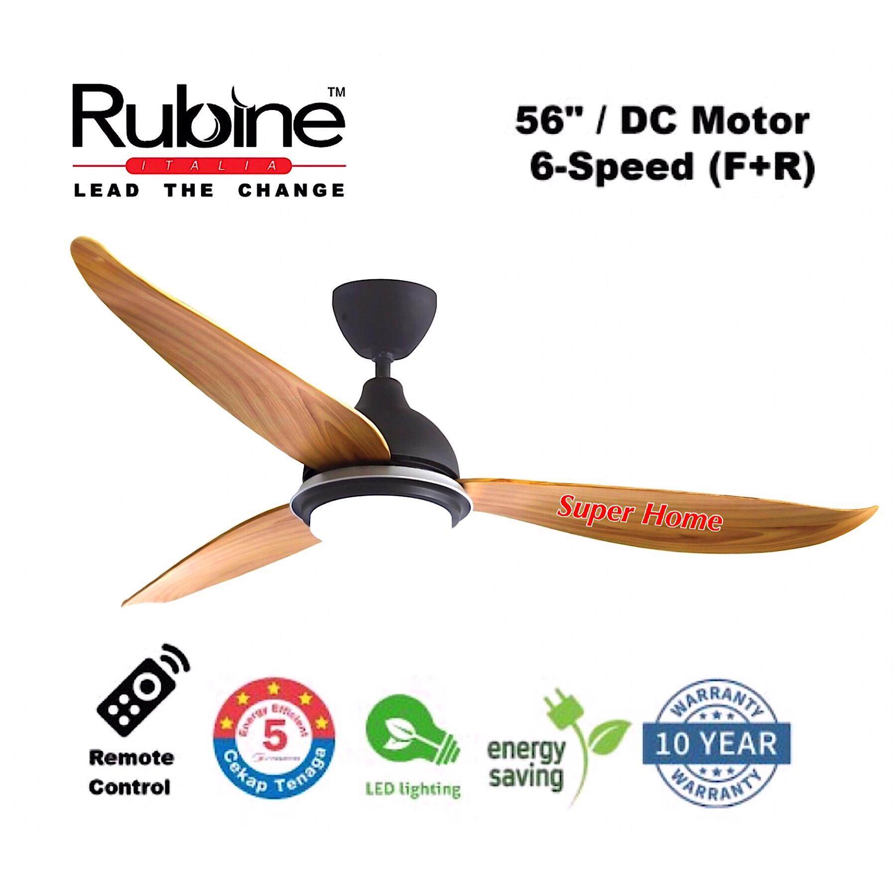 Rubine Cooling Heating Fans In Malaysia Best Rubine Rcf Ampio56 3bln Pw 56 Remote Ceiling Dc Fan With Led