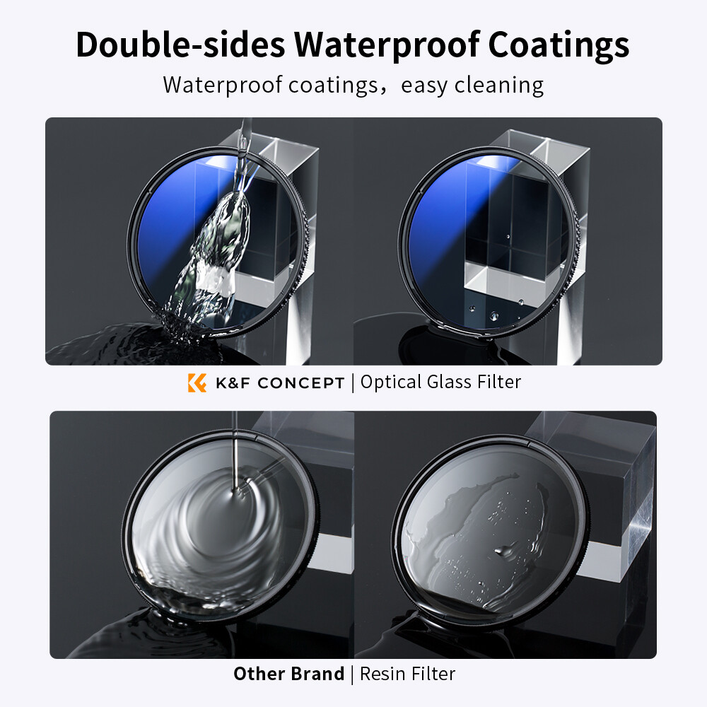 K&F Concept Filter Kit Netural Density ND4 MCUV for CPL filter Camera Lens Bundle With 1pcs Cleaning cloth and Filter Pouch 58mm 62mm 67mm