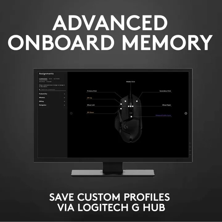 Logitech Chuột Chơi Game Có Dây G502 Hero Cho PC