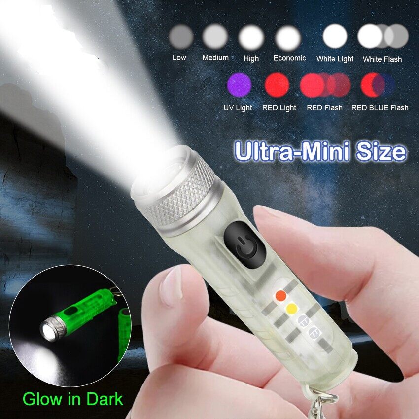 Giá Tốt Nhất] Đèn Pin Móc Khóa S11 Đèn Bên Chống Nước 10 Chế Độ Đèn LED Sạc USB Mini Có Đèn Tín Hiệu Để Cắm Trại Chạy Bộ Ngoài Trời |