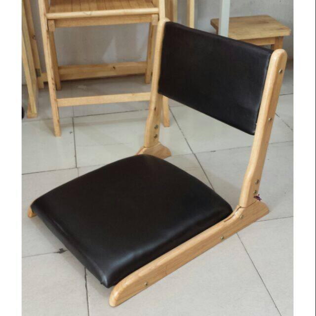 Ghế gỗ ngồi bệt nêm gấp gọn