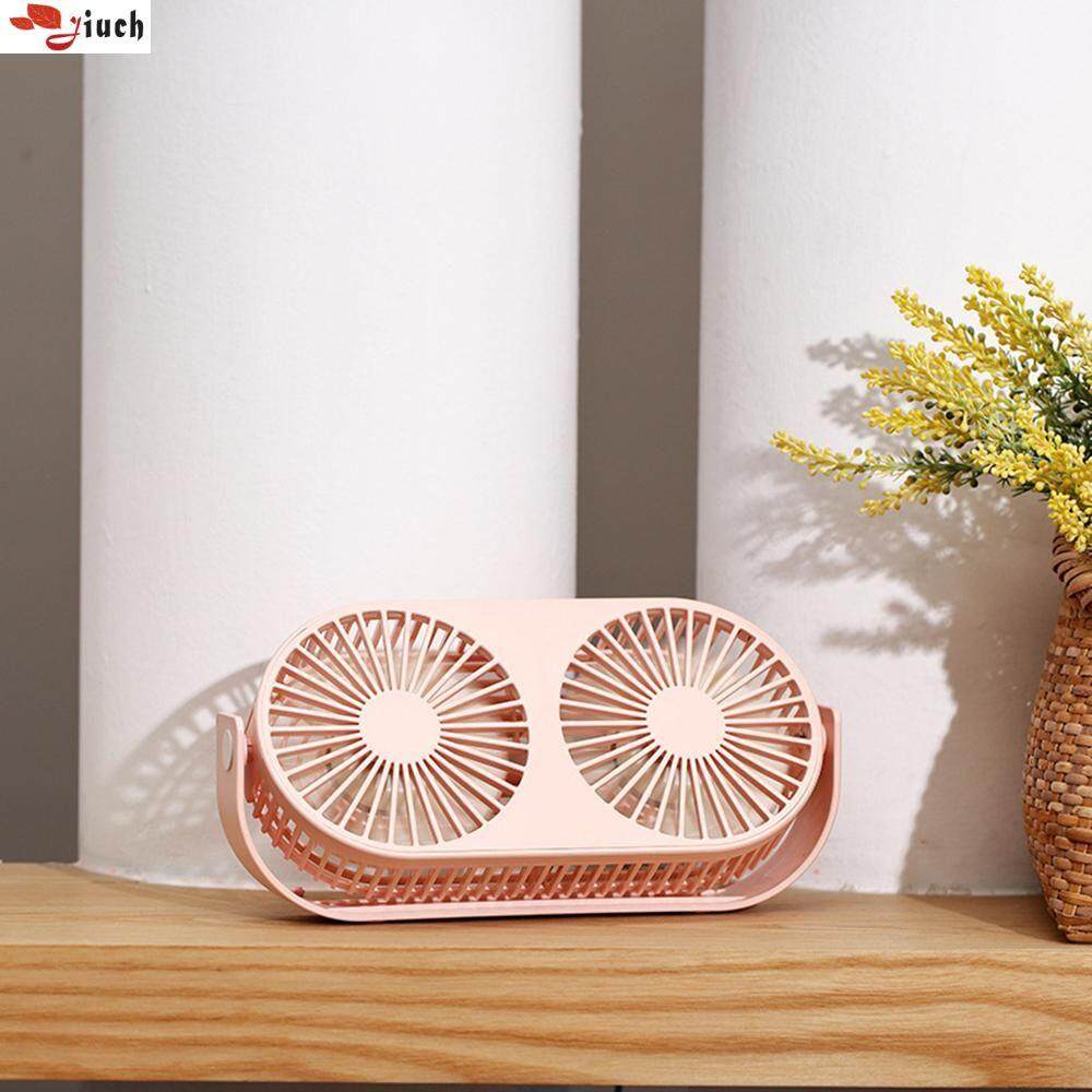 Jiuch Super Durable Double Head Double Blade Desktop Aromatherapy Fan 360 Rotating Mini Fan Usb Charging Cooler By Jiuch