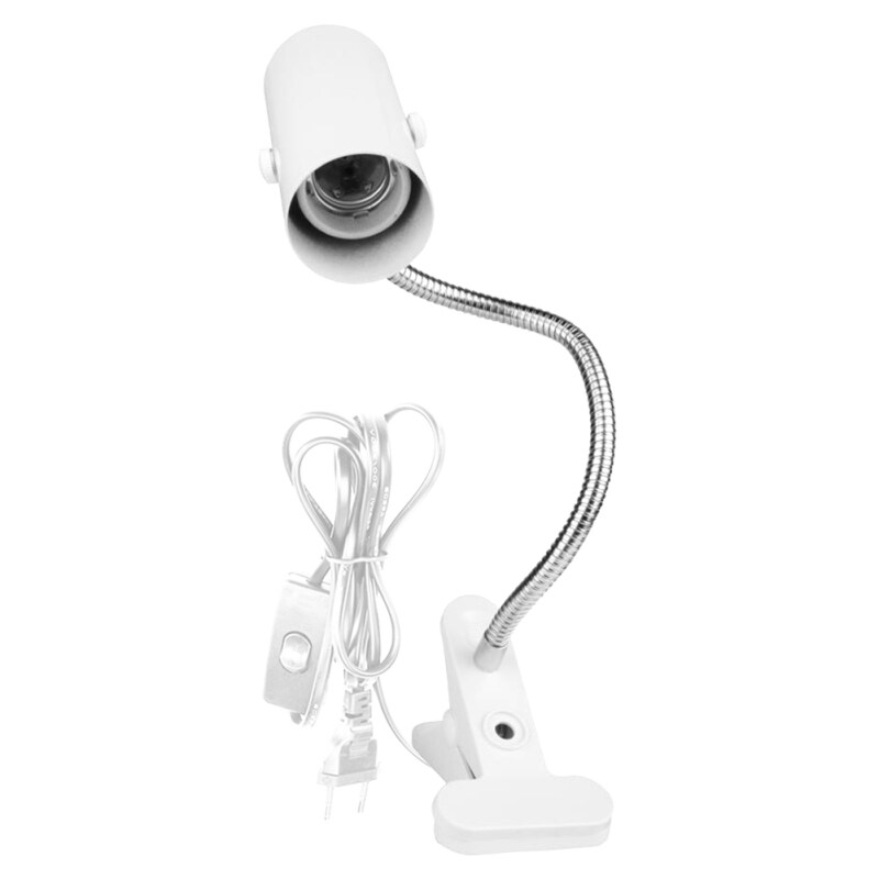 Delicate E27 Pet Light Chủ Rùa Bể Sưởi Ấm Đặt Bóng Đèn Quay Clip Có Nắp