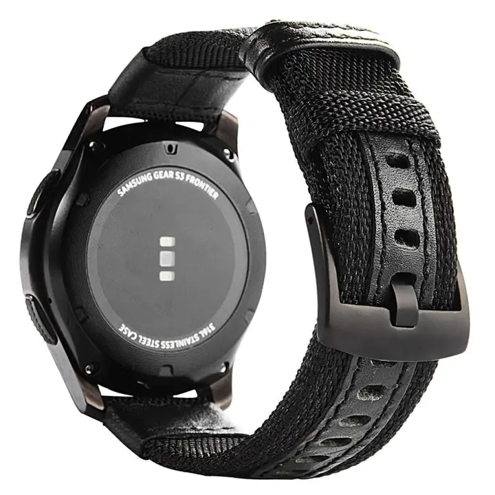 samsung galaxy gear s3 frontier 46mm stainless steel case black sport band