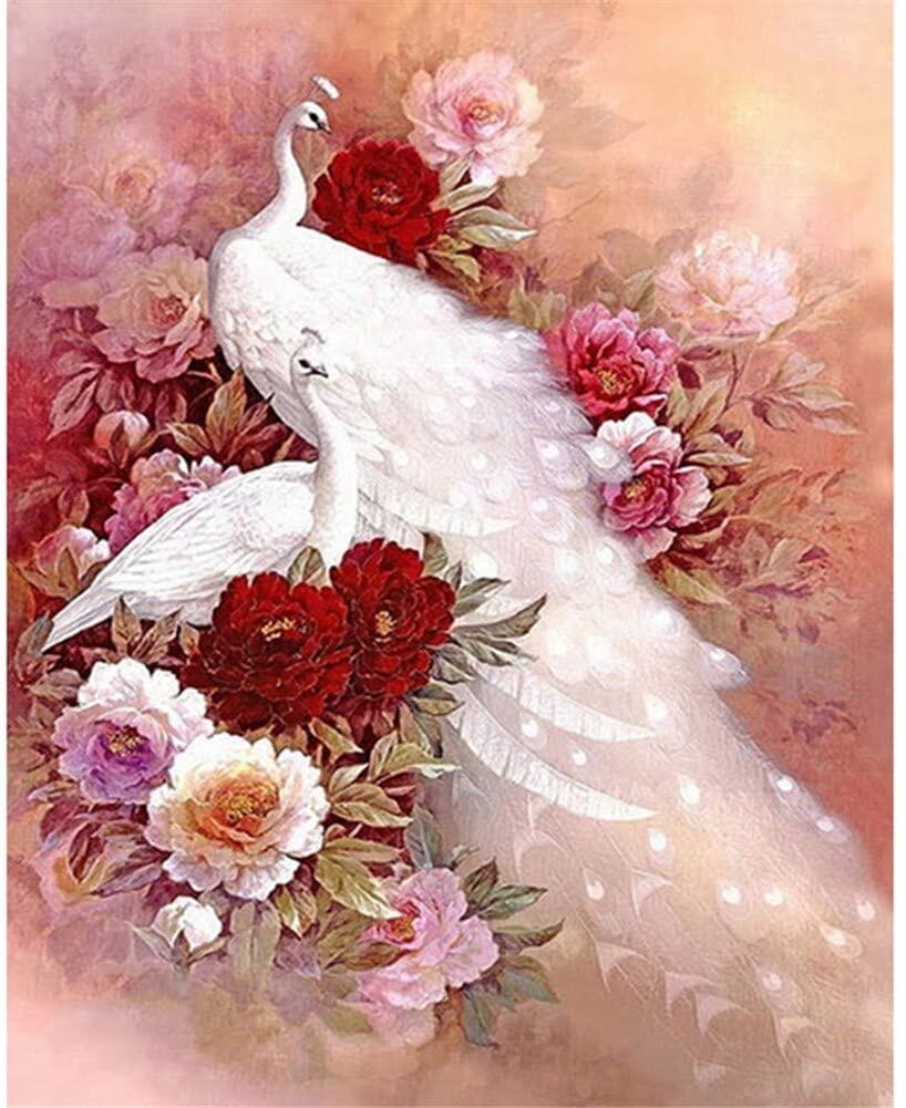Beli diamond painting peacock white Pada Harga Terendah | Lazada.com.my