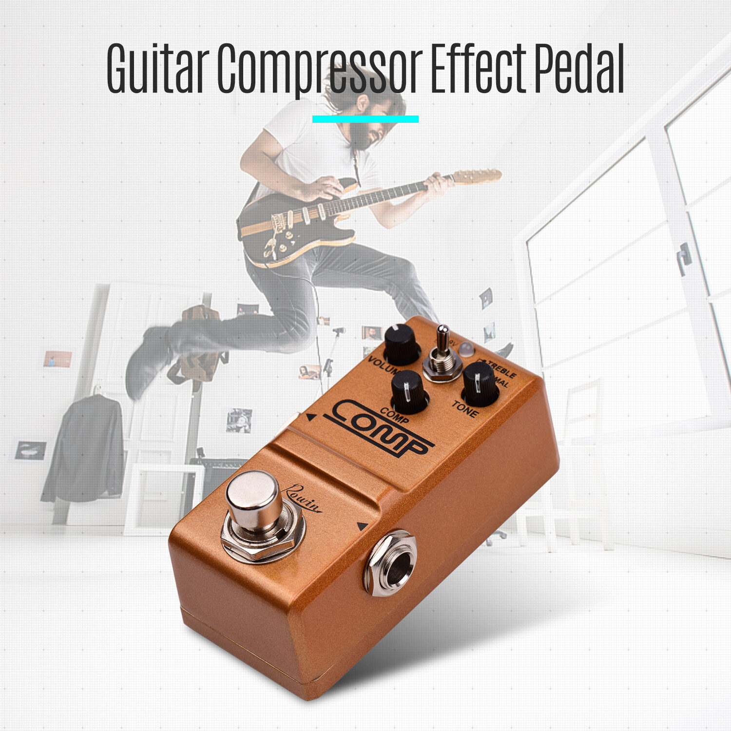 Rowin Compressor Guitar Pedal Effect Pedal True Bypass