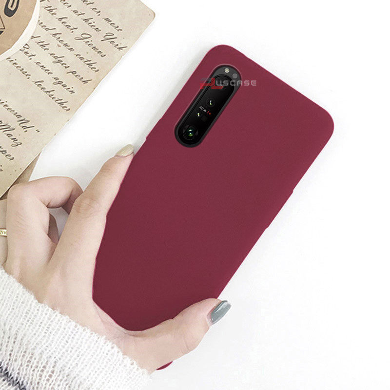 PlusCase for Sony Xperia 5 III II Soft Ultra Thin Matte Sandstone Case Protective Phone Back Slim Casing Cover