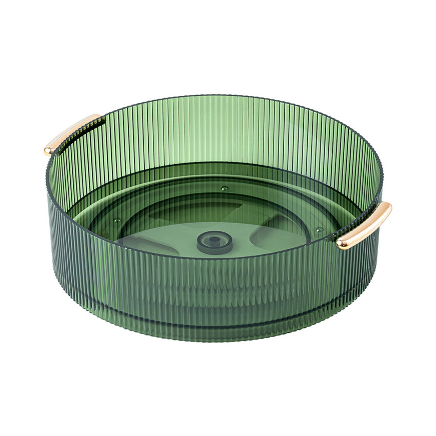 Khay Đựng Đồ Xoay 360 Độ Bằng Nhựa Hộp Đựng Mỹ Phẩm Giỏ Đựng Đồ Trang Điểm Giỏ Sắp Xếp Nhà Bếp Khay Phục Vụ