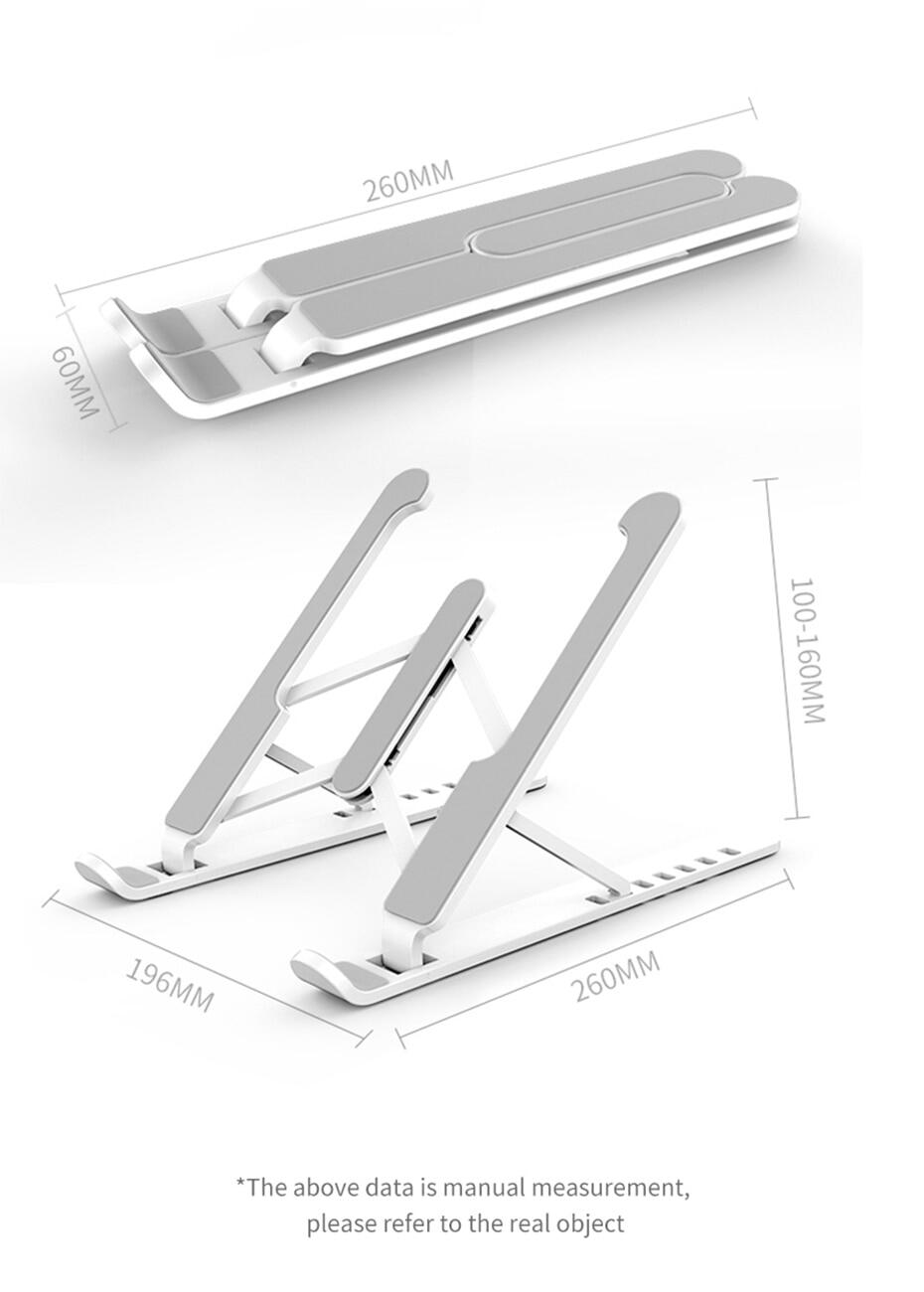 Portable Laptop Stand Foldable Support Base Notebook Stand For Maxbook Pro Lapdesk Computer Laptop Holder Cooling Bracket Riser [cchoice]