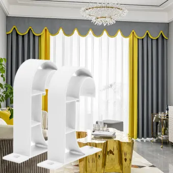 Legend Of Beauty 10pcs Curtain Rod Single Top Bracket Top Mounted