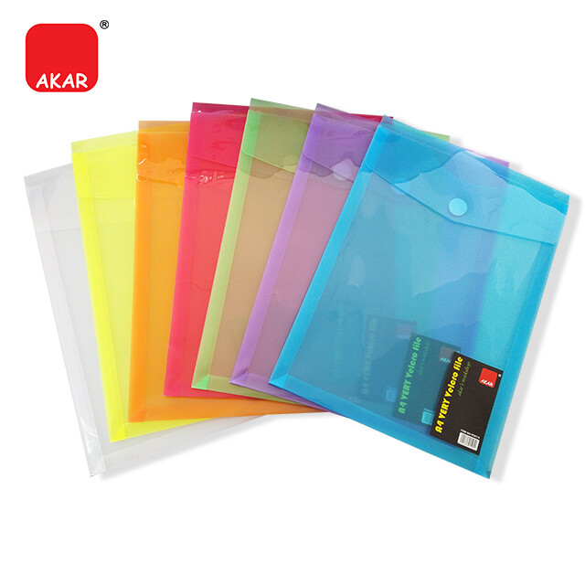 Akar A4 Size Vertical Velcro File / Transparent Velcro File (12 pcs ...