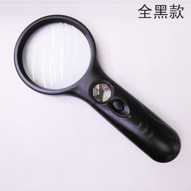 Kính lúp cầm tay ống kính kép với 3 đèn LED rackek túi mini Kính hiển vi kính lúp đọc sách Ống kính độ phóng đại cao đọc