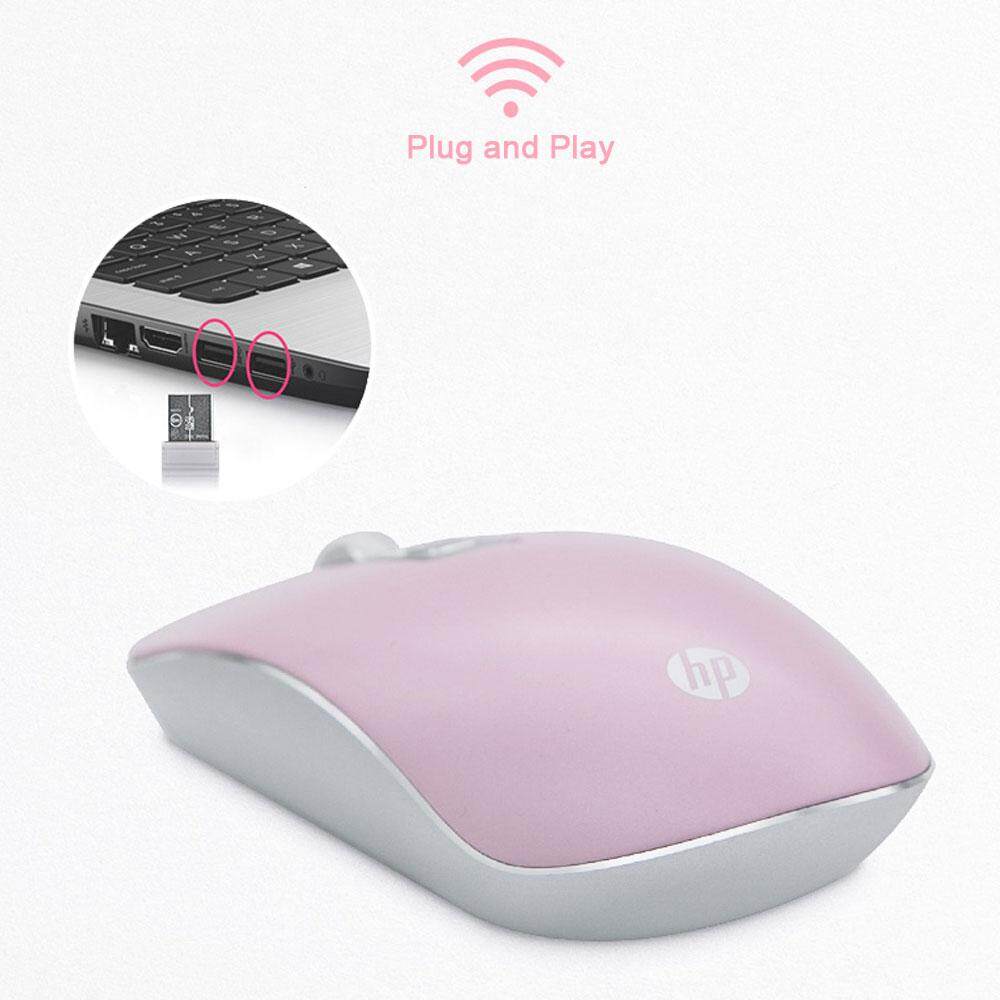 HP S4000 Chuột Không Dây Chuột Không Tiếng Chuột Câm USB Optical 1600DPI 2.4Ghz Văn Phòng Kinh Doanh Chuột Cho Máy Tính Xách Tay Máy Tính Bàn Phím Máy Tính