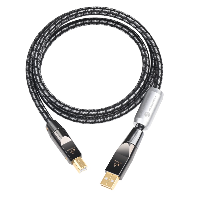 Ataudio Hifi Cáp USB loại USB A đến B âm thanh USB OTG Loại B Cáp cho PC di động DAC