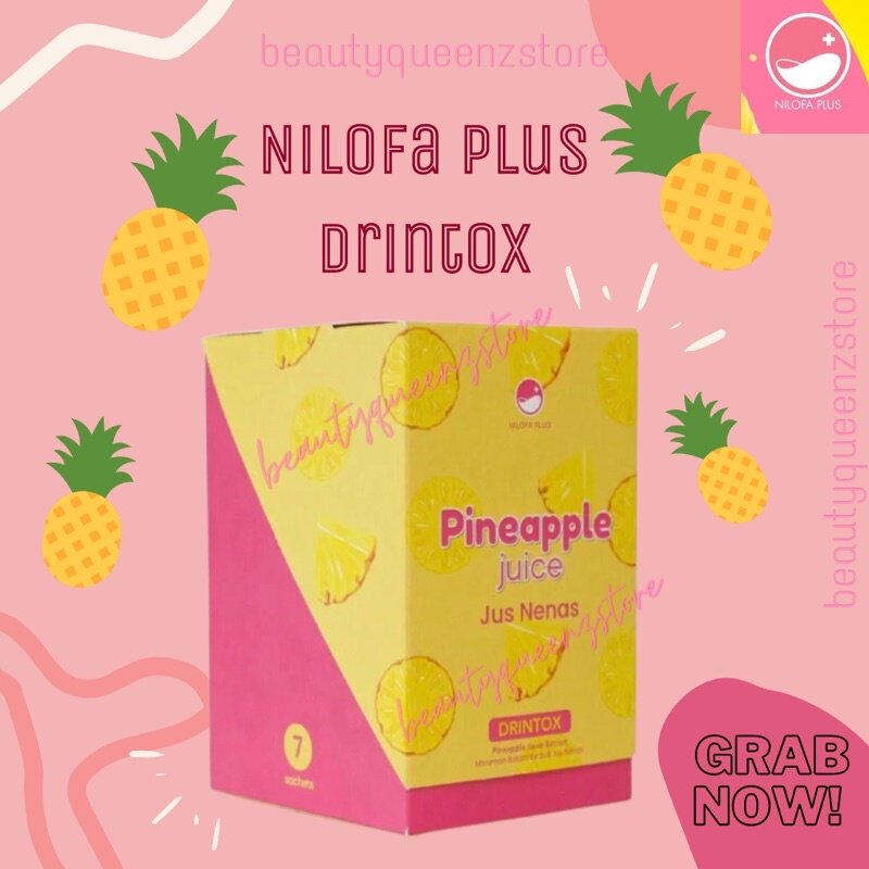 NILOFA PLUS Drinktox Pineapple Juice Neelofa 🍍 Lazada