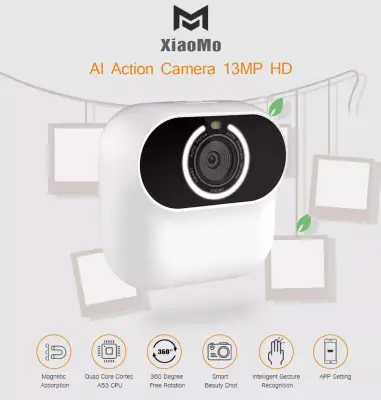 [ORIGINAL] Xiaomi Xiaomo AI Mini Camera 13MP CG010 Self Portrait Intelligent Gesture Control Recognition