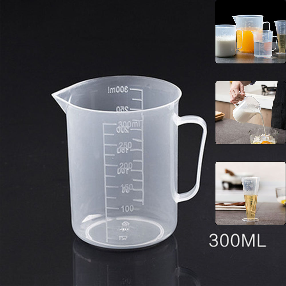 CNMF Cốc Đo Bằng Nhựa 1 Chiếc Cốc Trong Suốt Dụng Cụ Làm Bánh Nhà Bếp 100Ml/300Ml/600Ml/1000Ml