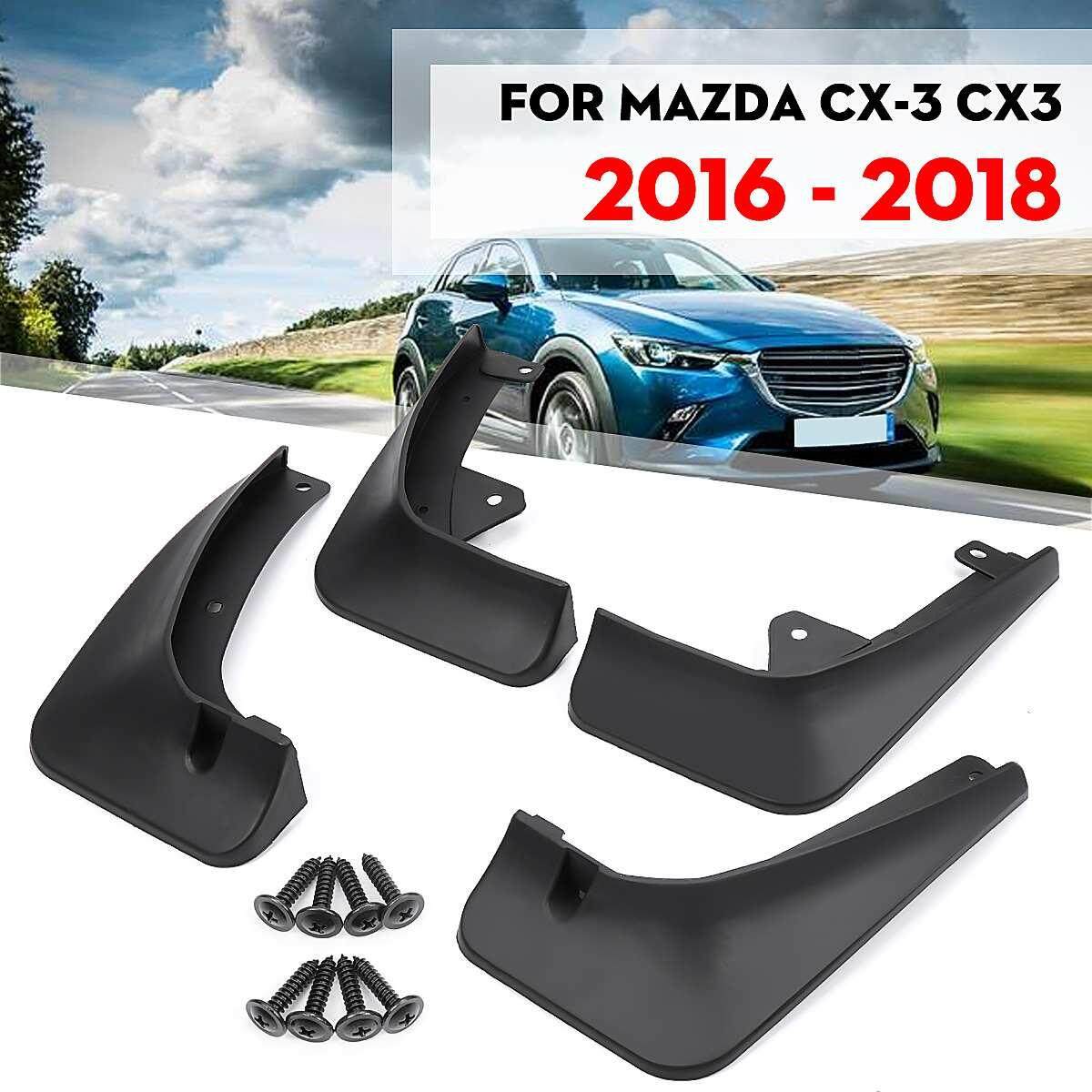Set Mud Flaps For Mazda CX-3 CX3 2016-2018 Splash Guard Fender Front Rear Fender