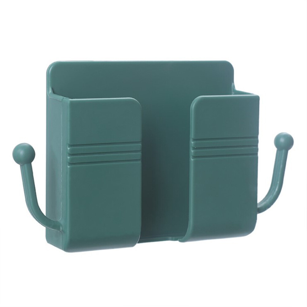Giá đỡ điện thoại hộp đựng sắp xếp treo tường giá gắn tường phích cắm điện thoại di động gắn điều khiển từ xa, giá đỡ sạc đa năng