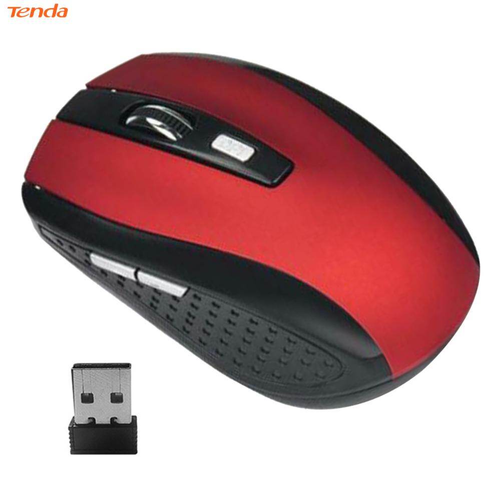 Portable 2.4GHz Wireless Optical Mouse 6 Buttons USB Receiver 2000 DPI Mice