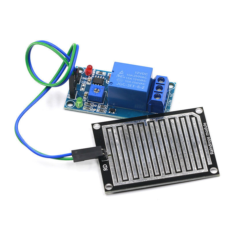 Mô-đun cảm biến phát hiện mưa điều khiển rơ le DC 12V cho bộ robot Arduino-INTL