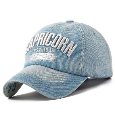 Unisex Plain Cotton Washable and Denim Baseball Cap Adjustable Dad Hat Trucker Hat