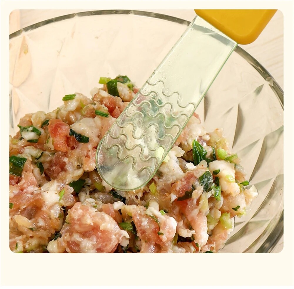 Plastic Dumpling Stuffing Mixing Spoon Pp Food-Grade Wonton Stuffing Tool Kitchen Stuffing Mixing Spoon Flat Spoon