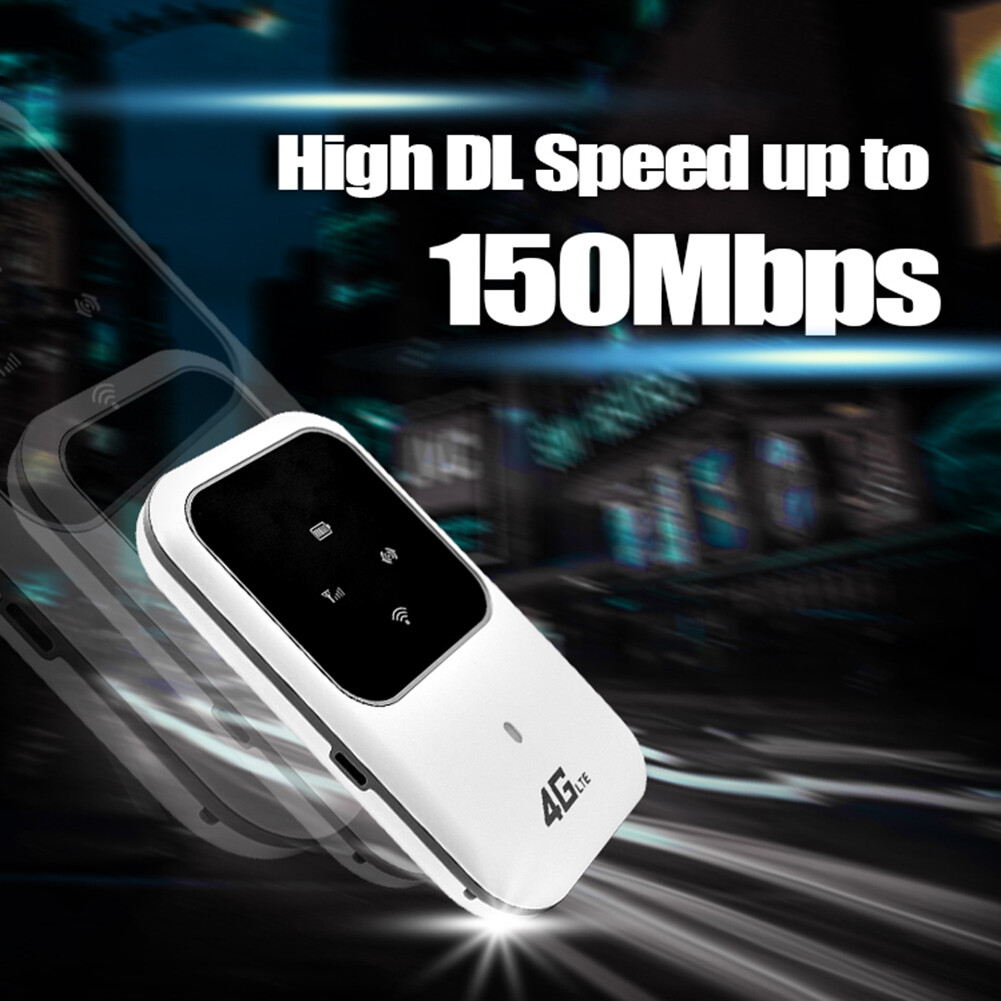 4G LTE Mobile Broadband Wireless Router Hotspot SIM Unlocked WiFi Modem 100Mbps