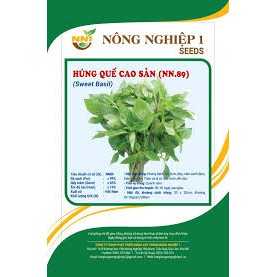 Hạt giống húng quế cao sản gói 10 gram