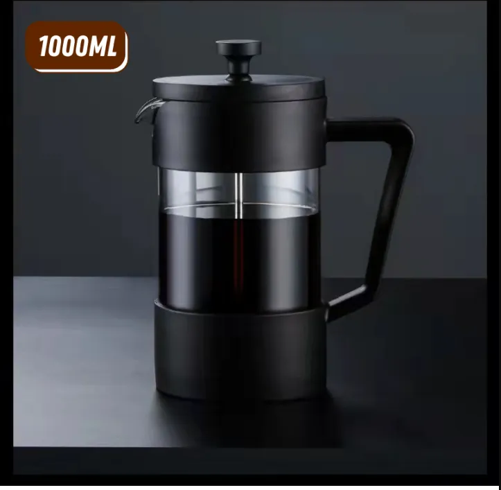 High Quality -350ml /600ml/1000ml French Press Coffee Maker with Borossilicate glass