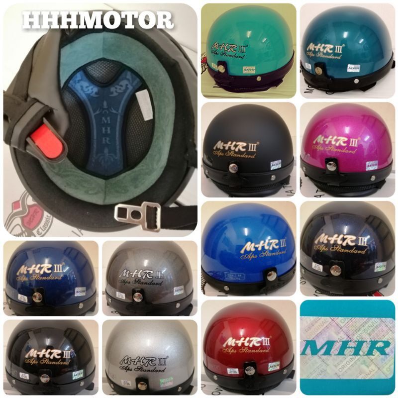 Mhr Iii Mhr 3 Helmet 100 Original Half Cut Topi Steng Kura Lazada