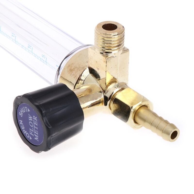 Đồng Hồ Điều Chỉnh Khí 1/4PT Đồng Hồ Đo Lưu Lượng Argon/CO2 Mig Tig Phụ Kiện Hàn Tương Thích Với Máy Hàn Bền