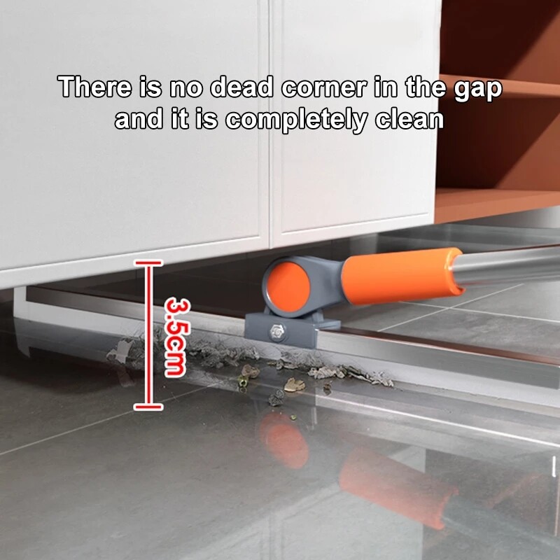 Konco Chổi Lau Sàn Ma Thuật Chổi Đẩy Tay Quét Cao Su Xoay 180 ° Chổi Lau Cửa Sổ Xe Hơi Đa Năng Có Thể Tháo Rời Dụng Cụ Lau Vết Bẩn Nước Rác Nhà Bếp Dụng Cụ Vệ Sinh Tóc Phòng Tắm Nhà Vệ Sinh