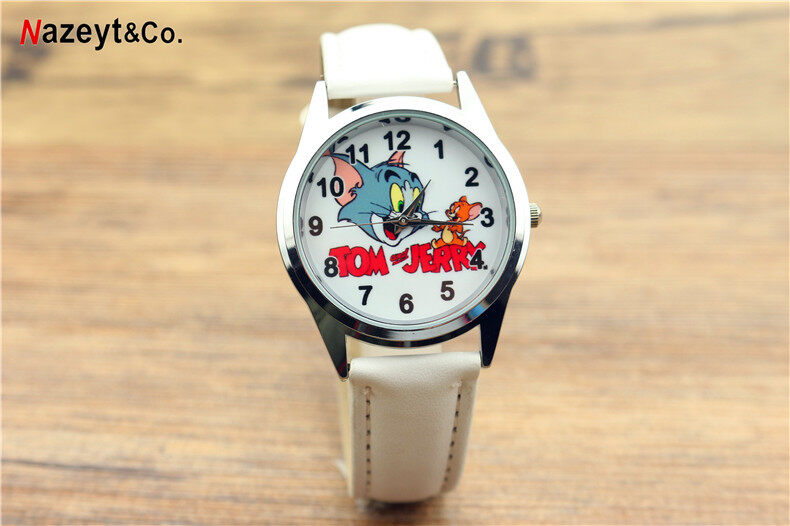 Tom Jerry Kids Boys Girls Cartoon Quartz Watch Children s Cute Anime Fashion New Quartz Watch Student Belt Sports Leisure Watch 0000