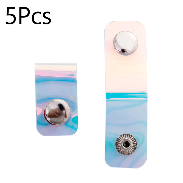 5/10pcs Transparent Laser Data Cable Organizer Storage Buckle Power Wire Entanglement Headphone Line Protection Collection Buckle