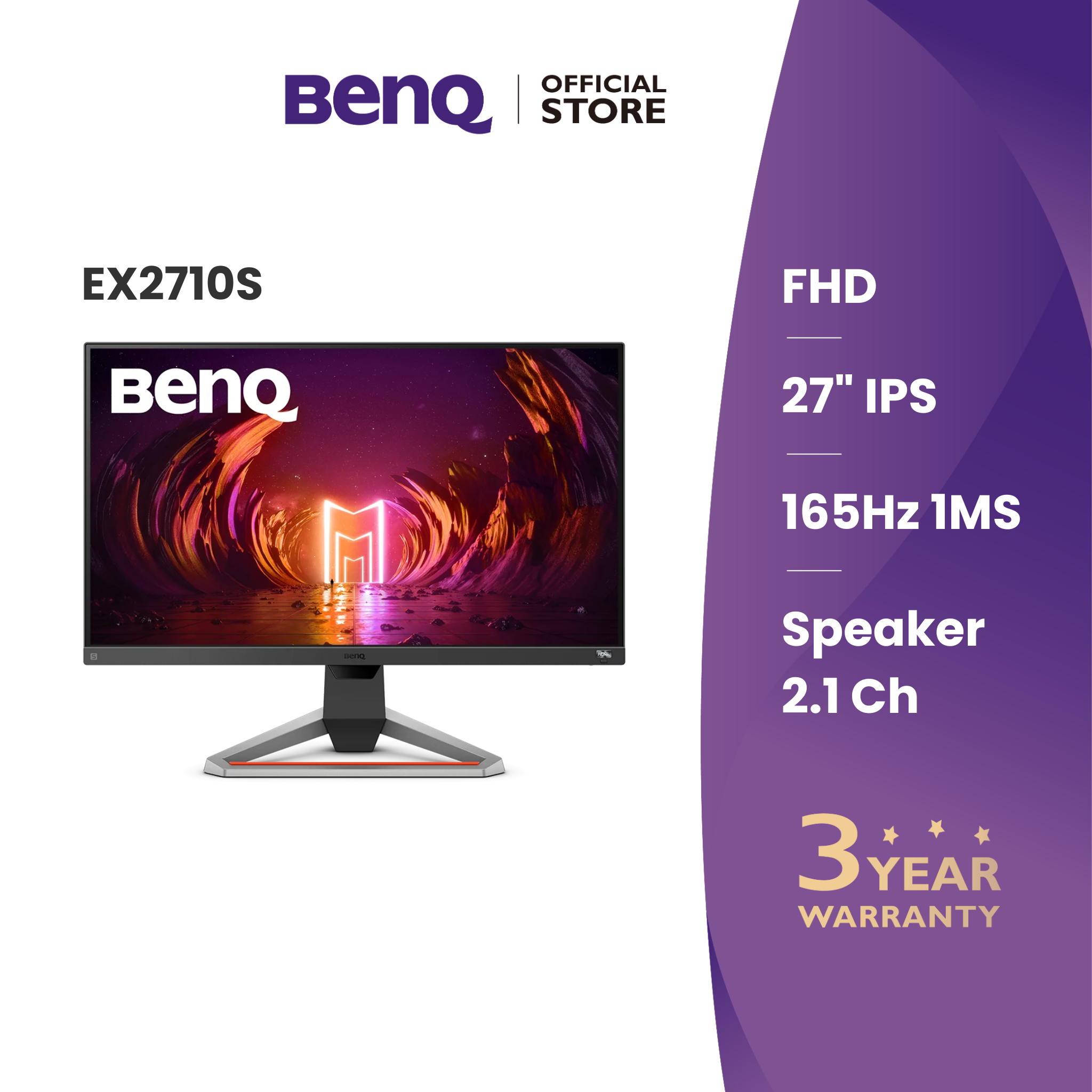 □□1円スタート BenQ MOBIUZ EX2710S-JP 27インチ FHD IPS 165Hz BenQ