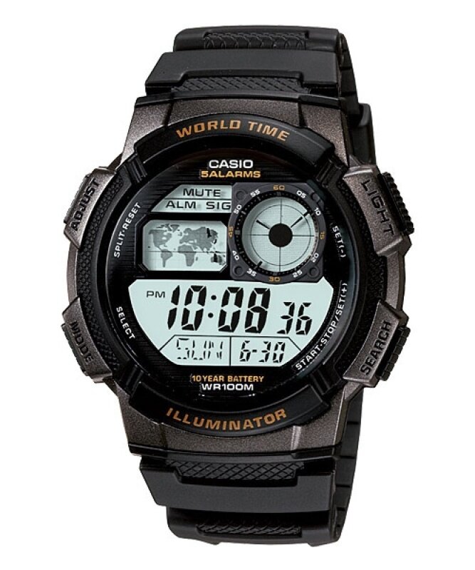 CASIO Men Digital Watch Jam Casio Digital Ori Lelaki AE-1000W 10 Years Batt. Malaysia