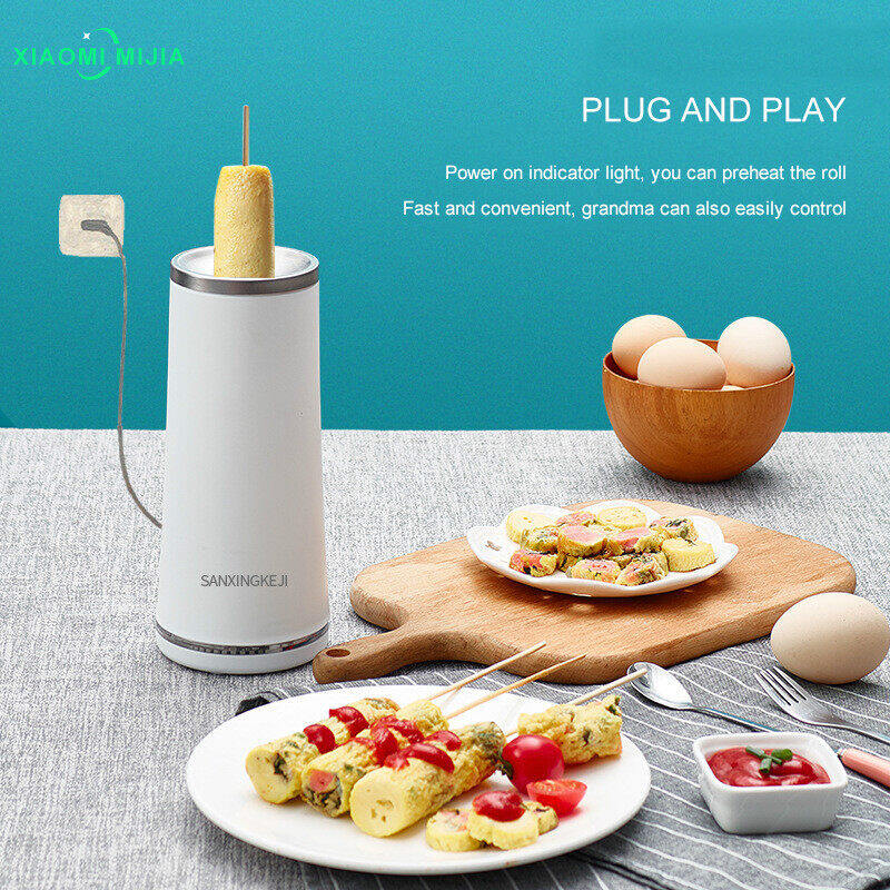 [The most high quality!] xiaomimijia ready to delivery! Making Machine egg roll electric DIY household electric cooking tools, egg cup, sausage making machine omelettes