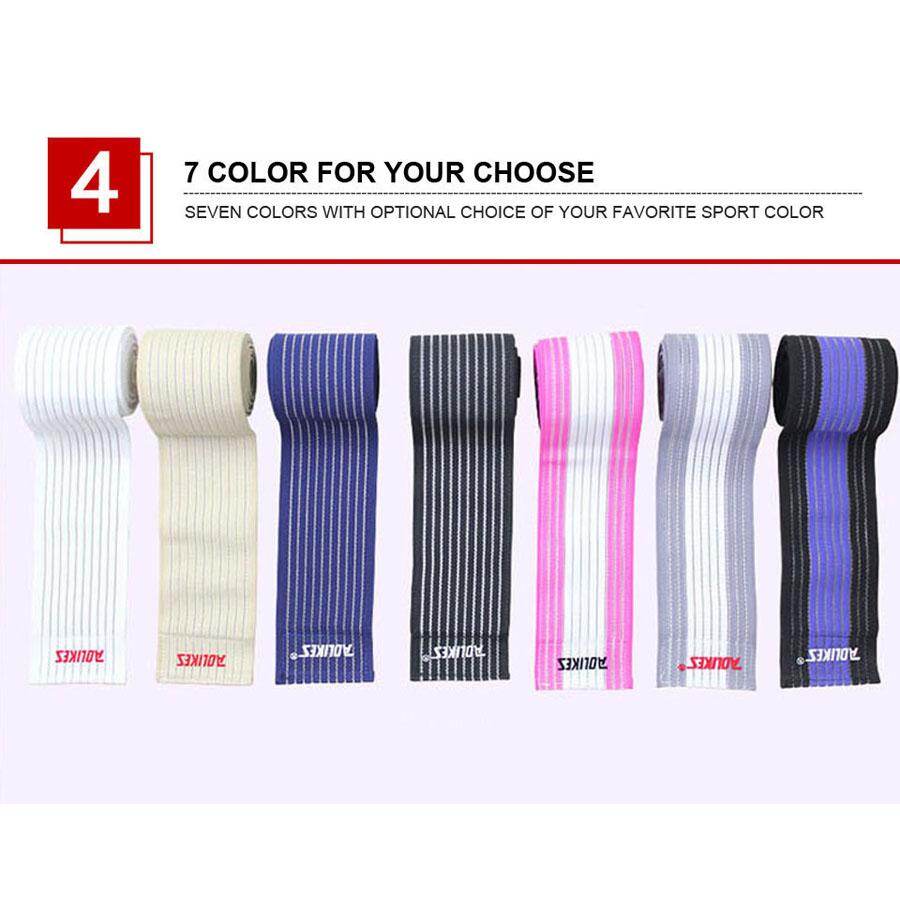 Yoomee 2 Chiếc Băng Thun Băng Giá Đỡ Đầu Gối Thể Thao Dây Đeo Băng Bảo Vệ Ống Chân Bảo Vệ Nén Cho Mắt Cá Chân Chân Bọc Cổ Tay Băng Quấn Quần Legging Kneepad Độ Co Giãn Cao 120 Cm Dây Đeo