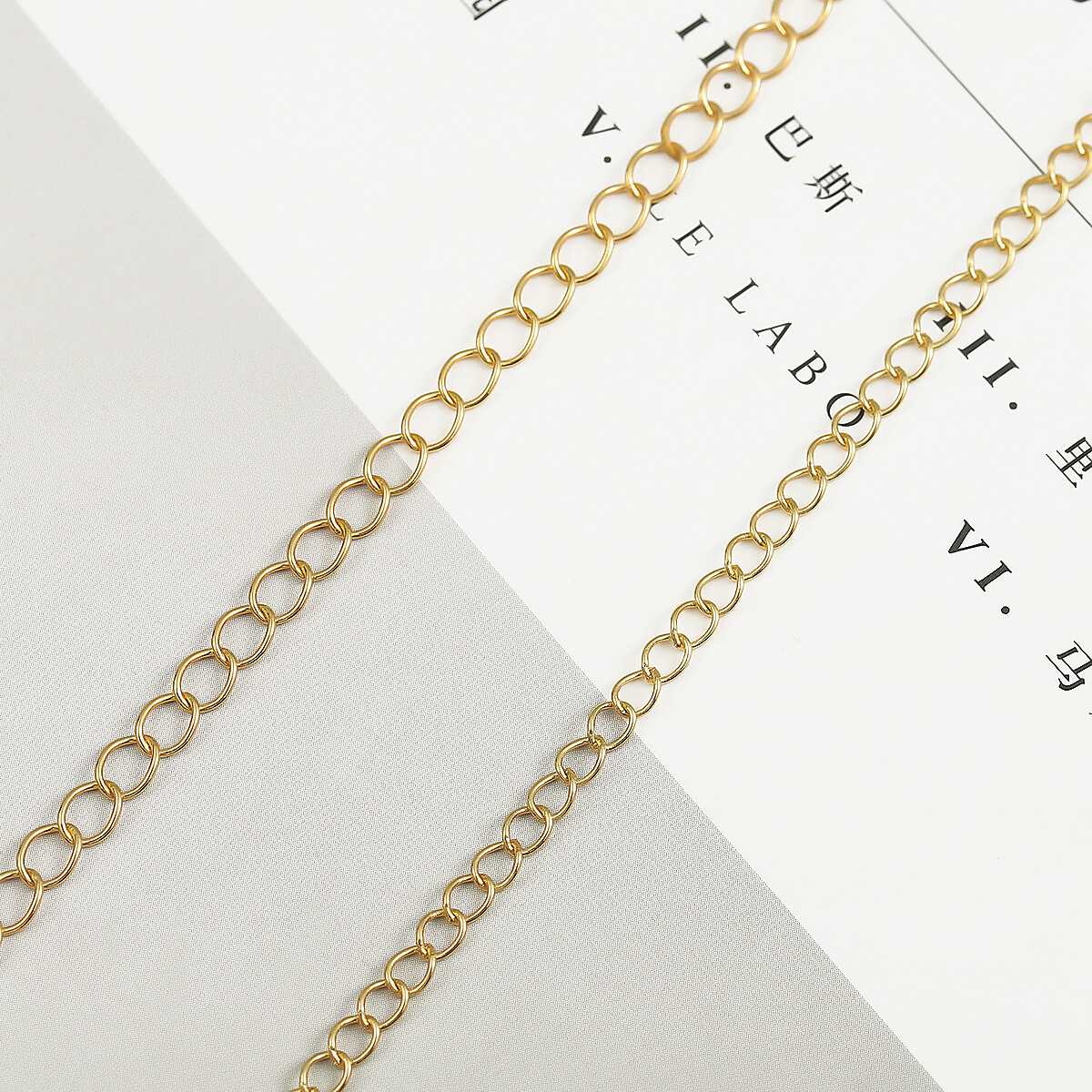 1 Mét/lô Vòng Liên Kết Mở Bằng Đồng Mạ Vàng 18K 3/4 Mm Chuỗi Vòng Đeo Tay Mở Rộng Dây Chuyền Nối Dài Đuôi Trang Sức Tự Làm Làm Phụ Kiện, Thủ Công Làm Bằng Tay Nguồn Cung Cấp