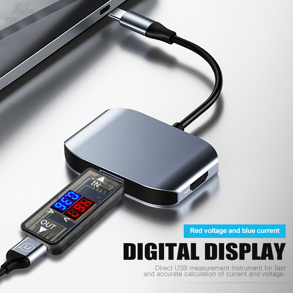 【NEW】VOKTTA Đồng Hồ Đo Điện Áp Và Dòng Điện Led USB Dòng Điện Một Chiều Vôn Kế Hiển Thị Kỹ Thuật Số Dc3 2-10V Đồng Hồ Đo Dòng Điện 0-3A