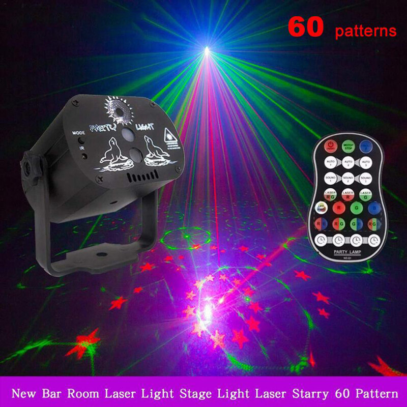 60 Mẫu Đèn Led Sàn Nhảy RGB 5V USB Sạc Lại Đèn Chiếu Laser RGB Đèn Chiếu Sáng Sân Khấu Cho Bữa Tiệc Gia Đình KTV Sàn Nhảy DJ