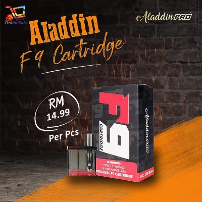 Authentic Aladdin Pro F9 Replacement Cartridge OCC 0.8Ω F9 Cartridge Ready Stock