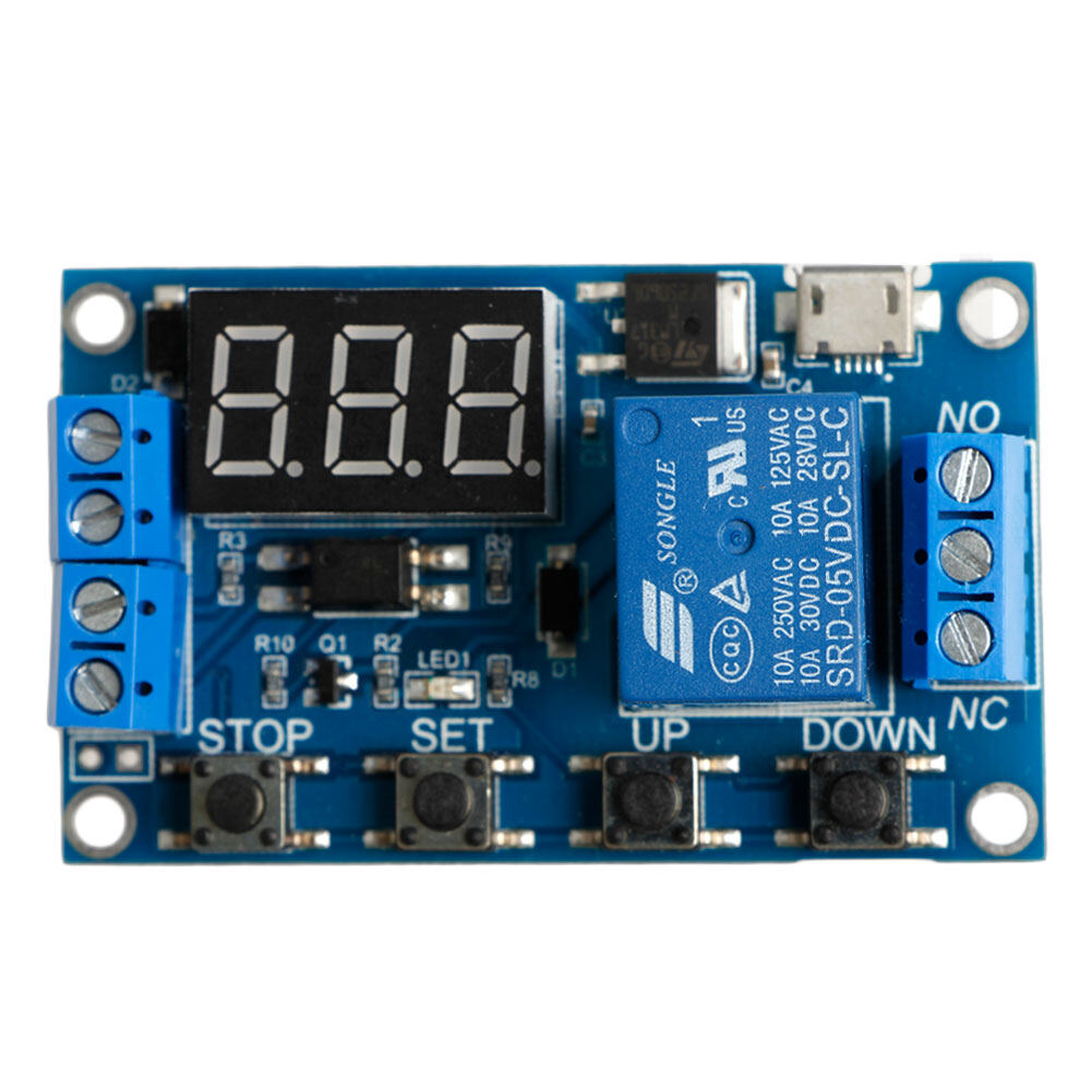 6-30V Relay Module Switch Trigger Time Delay Circuit Timer Cycle Adjustable