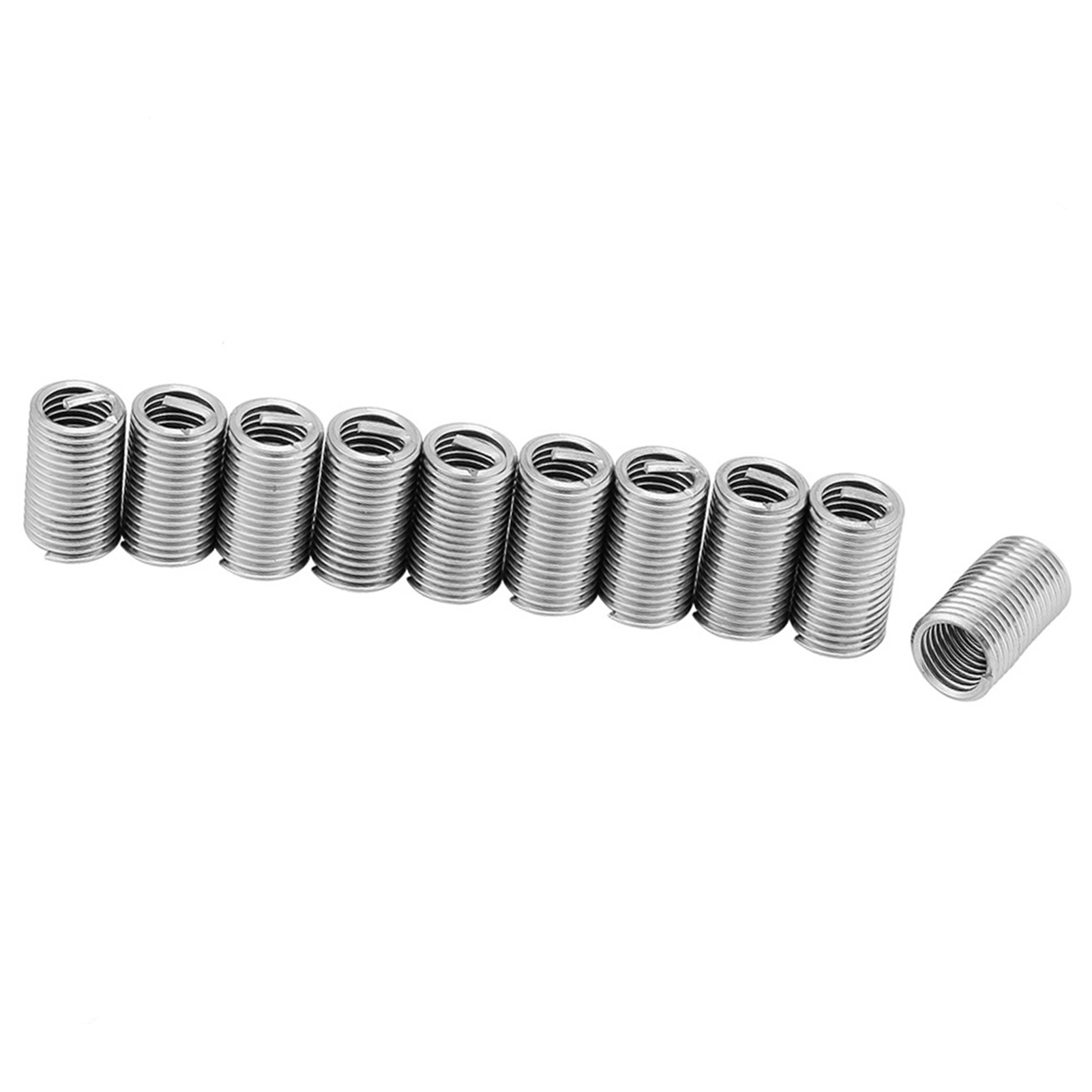 10Pcs Wire Thread Inserts 304 Stainless Steel Helicoil Wire Thread Repair Insert Thread Repair Kit Wire Insert Thread with Box M8x1.25x3D