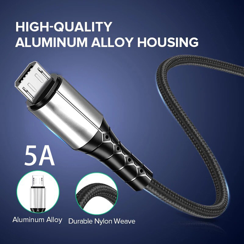【SAWU】Android Data Cable Suitable for Android Universal Smart Phone Micro Usb Charging Cable V8 Aluminum Data Cable